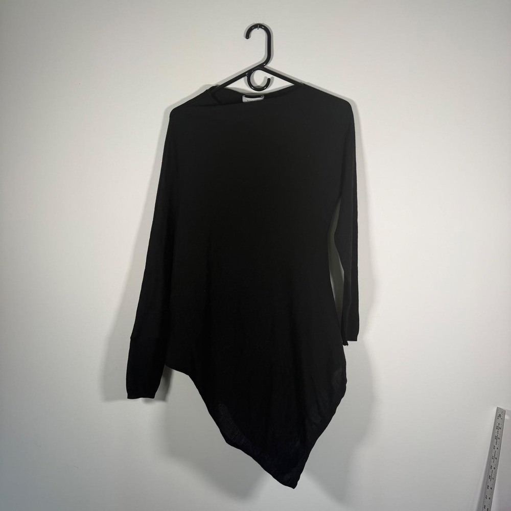 Rene Lezard black asymmetrical top